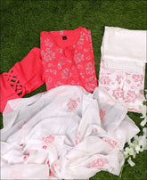 Cotton Carol Embroidery Kurti Set